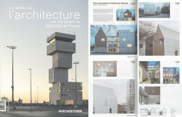 Antonio Virga - Publication dans l'édition spécial de l'Archistorm - Le meilleur de l'architecture: les 100 projets de 2023/2024 en France